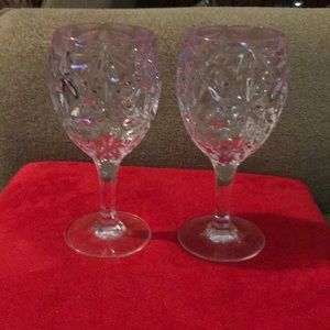 Plastic Crystal Like Diamond Cut Goblets!